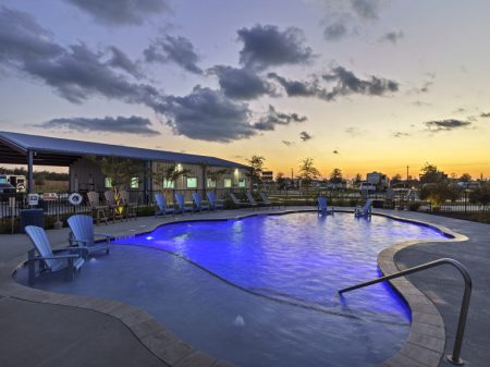 Heated Pool lights at nigh